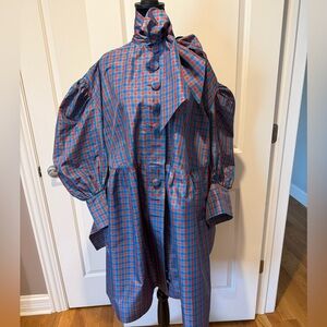 Playful Button-Up Dress with Bow